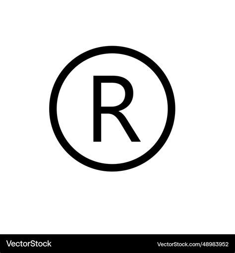 r inside circle symbol